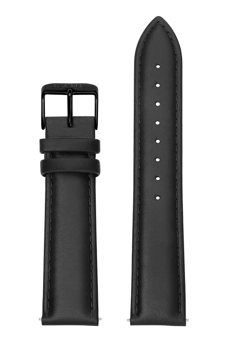 Classic Black Leather Strap (black)