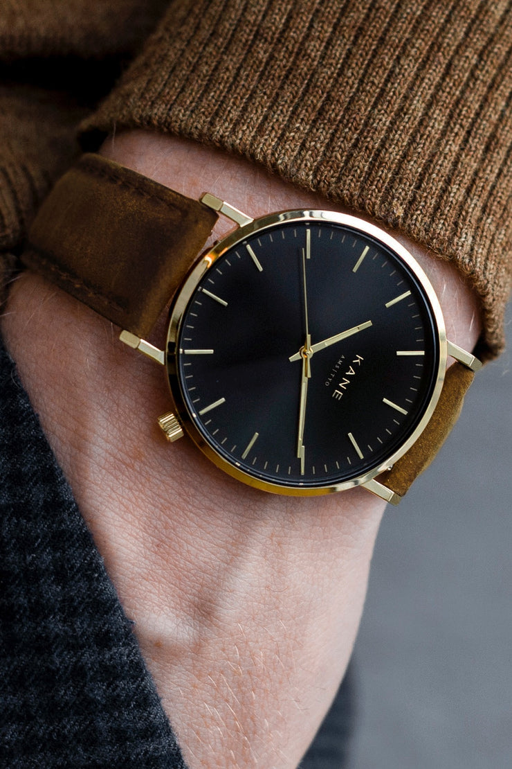 Gold watch strap top